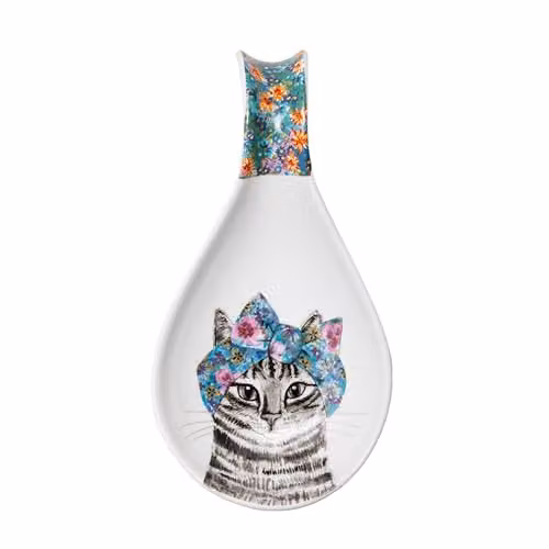 Mikasa Tipperleyhill Porcelain Spoon Holder with Multicolour Floral Design, W: 21 cm, D: 11 cm, H: 3 cm