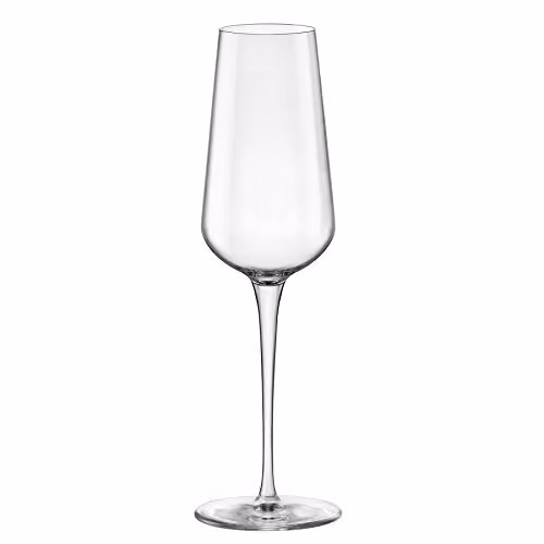 Bormioli Rocco Inalto Uno Champagne Flutes, 285ml, Pack of 6, Transparent – 2