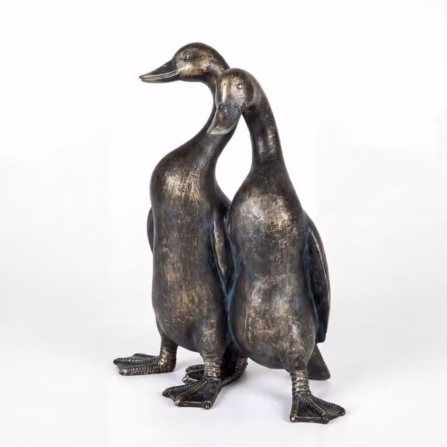 Levede Bronze Duck Sculpture Outdoor Resin Garden Ornament