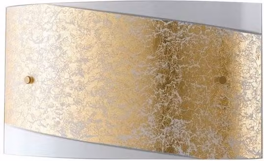 Netlighting PARIS 4 Light Flush Wall Light in Gold/Brass, W: 45 cm, H: 25 cm