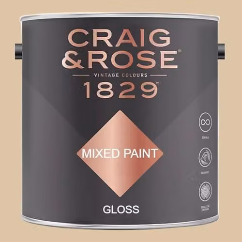 Craig & Rose 1829 Paint Stop Gloss Deep Sung Cream 2.5 l