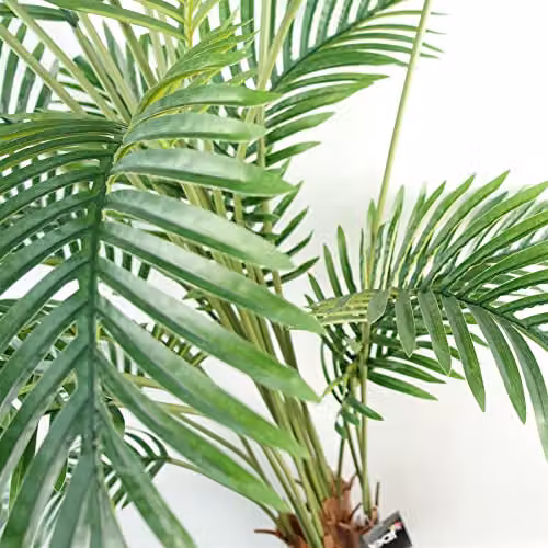 Leaf Design UK 150cm Artificial Areca Palm Tree in a Black Pot, Green – 4