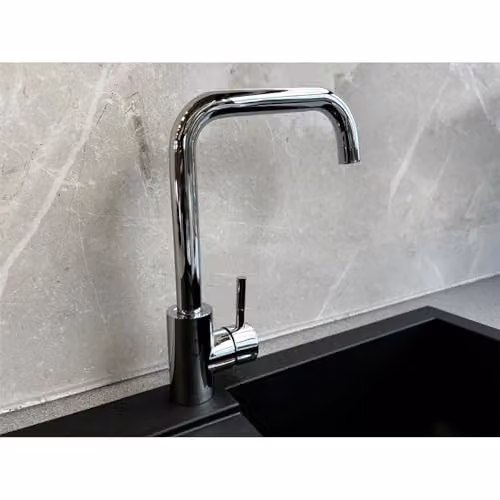 Reginox Salina CH Single Lever Square Neck Chrome Kitchen Mixer Tap – 2