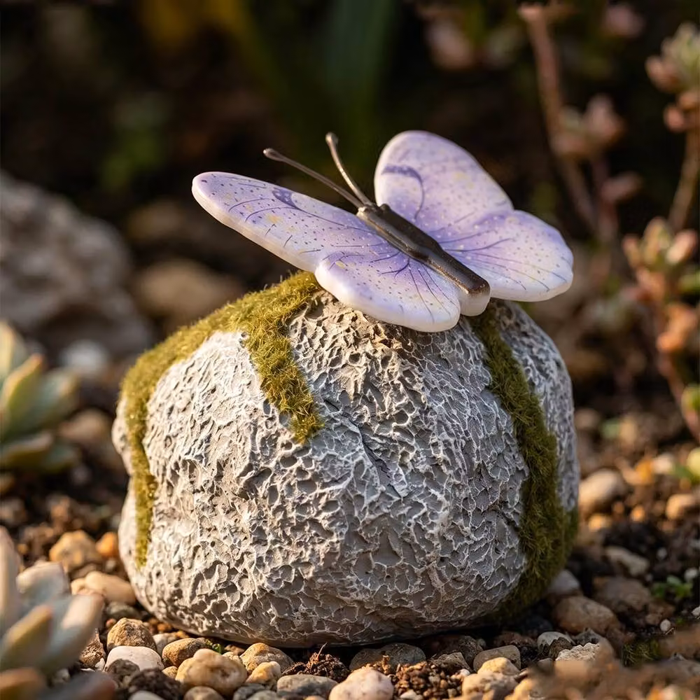 Quipulse Blue Resin Butterfly Decorative Lawn Light – 5