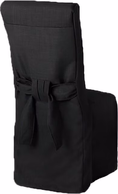 Gardenista Black Plain Dining Chair Slipcovers for Weddings and Banquets