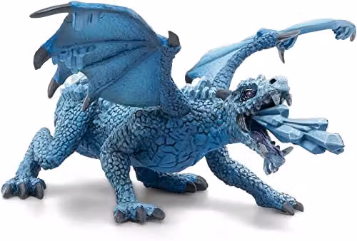 Papo Realistic Ice Dragon Figure in Blue and Multicolour from the Fantasy & Medieval Collection – 3