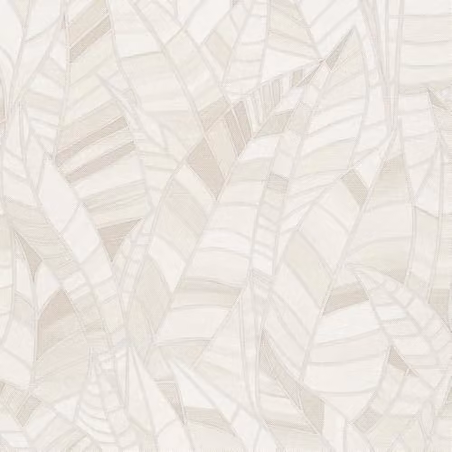 Erismann Elle 10446-14 Non-Woven Botanical Floral Wallpaper in Beige with Leaf Pattern and Glitter – 2