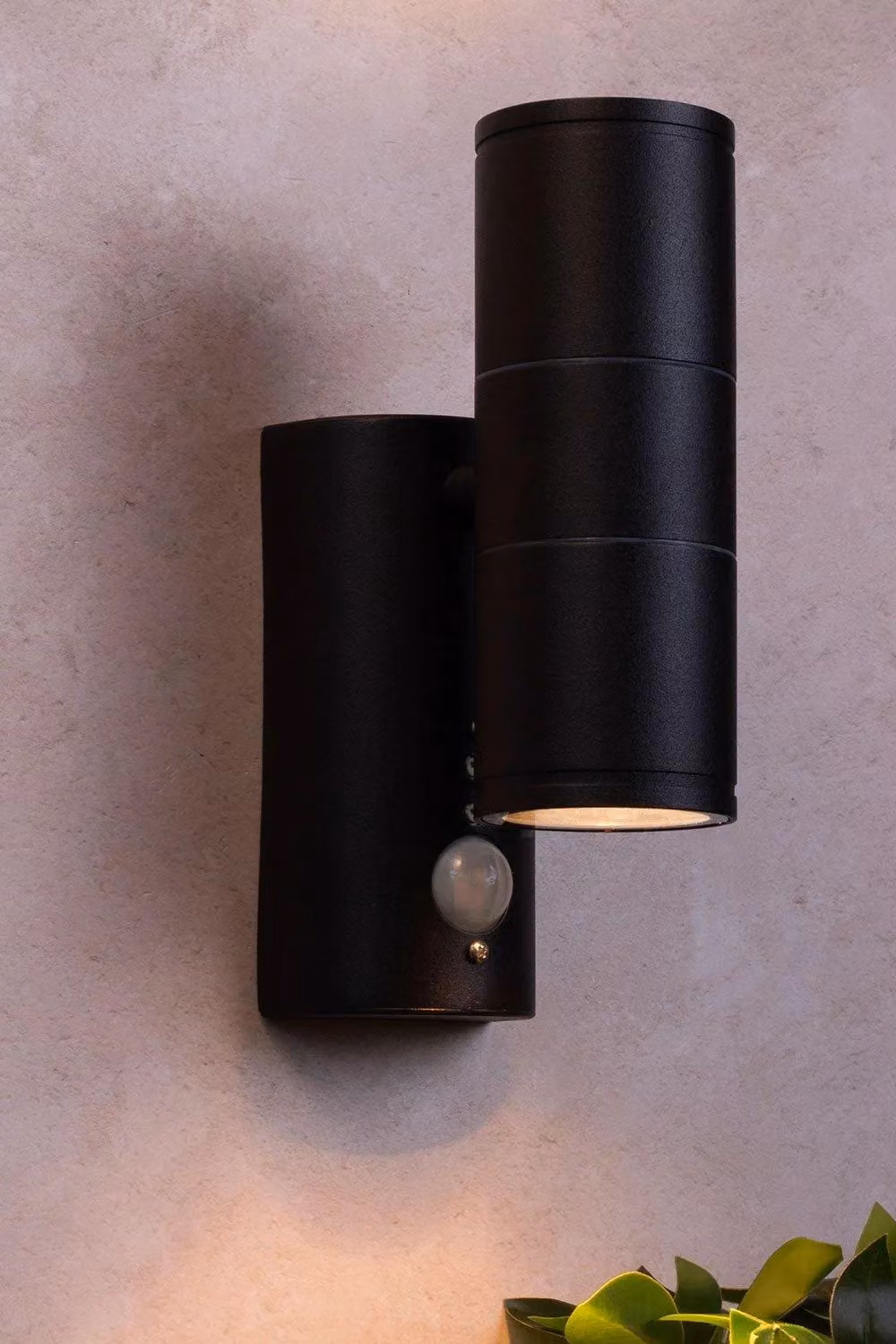 BHS Lighting Delting Up & Down Outdoor Wall Light with Motion Sensor in Black – 3