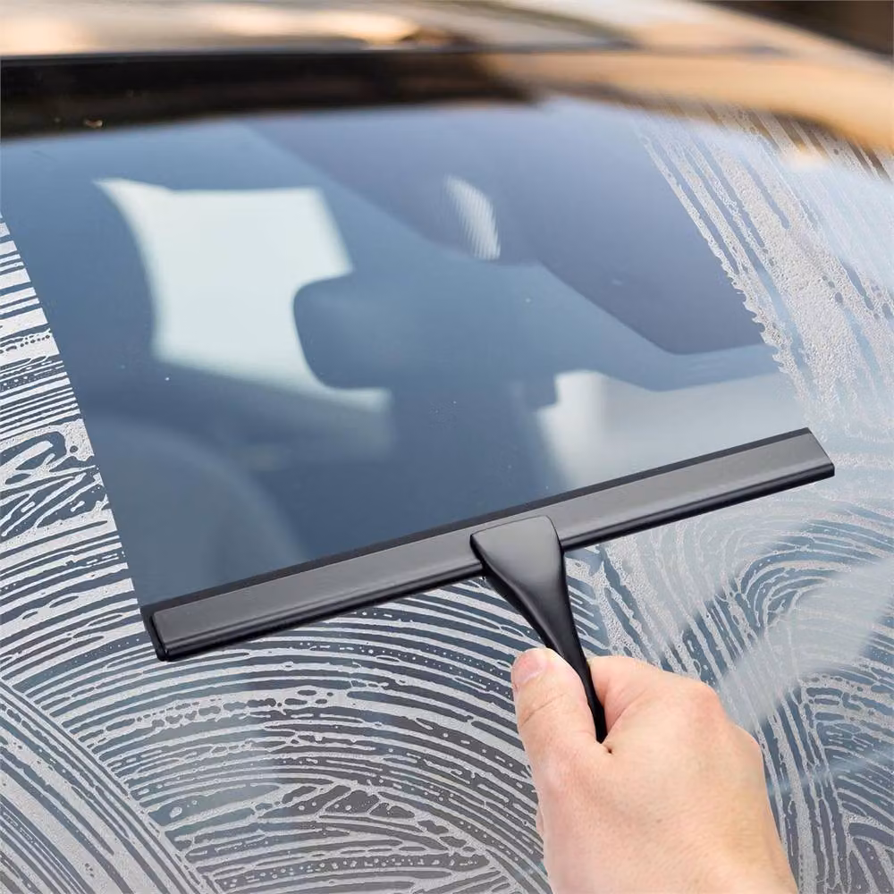 Nordara Black Glass Window Squeegee Cleaner for Showers and Car Mirrors – 4