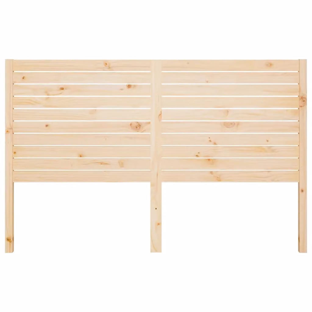 Berkfield Home Rustic Solid Wood Pine Bed Headboard, Brown, W: 206 cm, D: 4 cm, H: 100 cm – 2