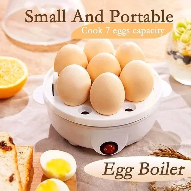 Kelvenix Electric Egg Boiler, Cooker, Poacher and Steamer with Auto Shut-off, White