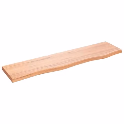 vidaXL Rustic Oak Wall Shelf, Brown, W: 80 cm, D: 20 cm, H: 2 cm – 1