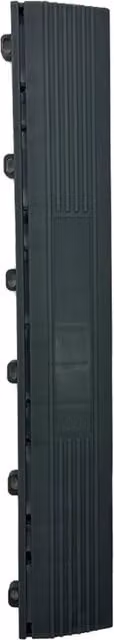 Nicoman Black Female Fitting Transition Ramps for Garage Floor Tiles