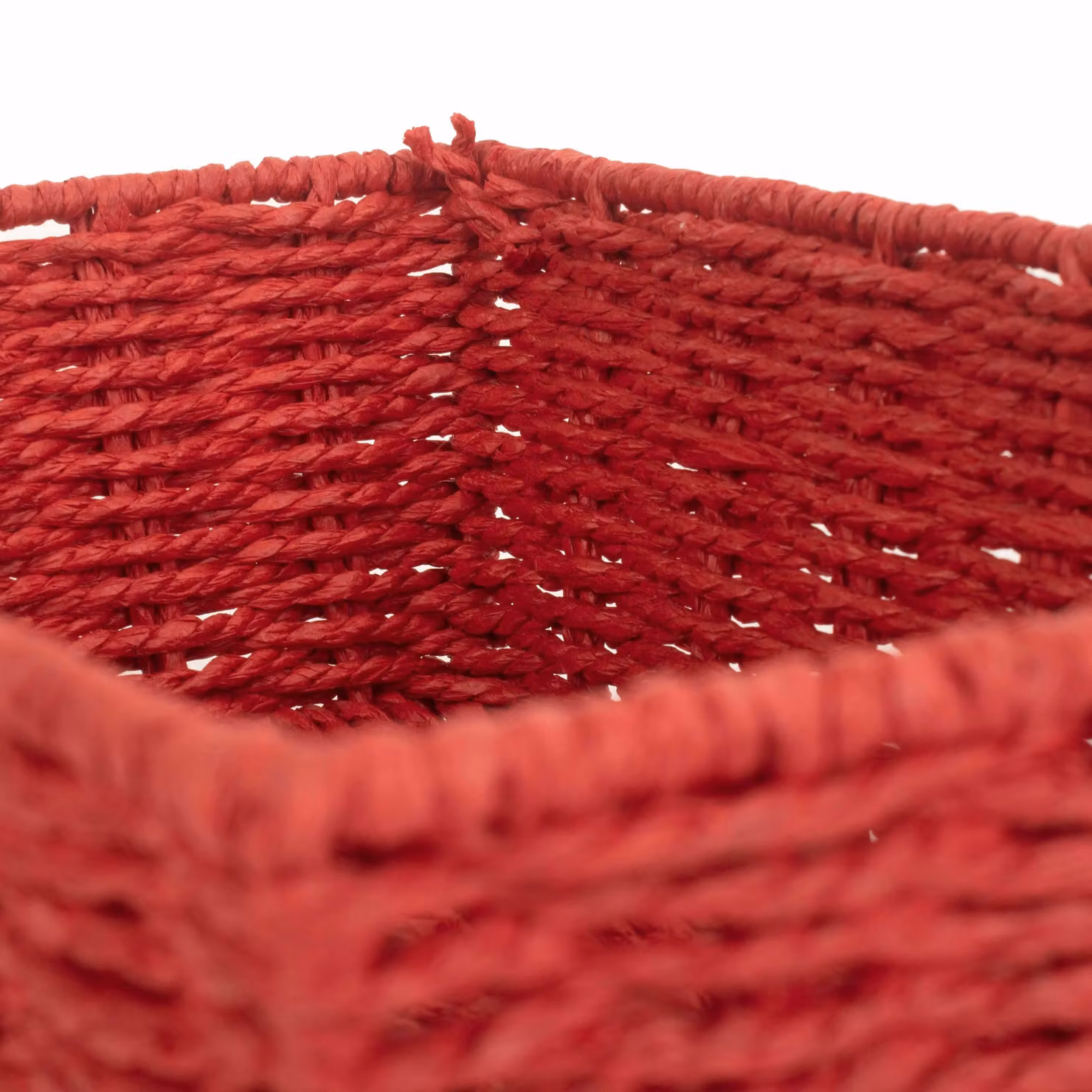 Red Hamper Red Paper Rope Tray, Red, Diameter: 10 cm – 3
