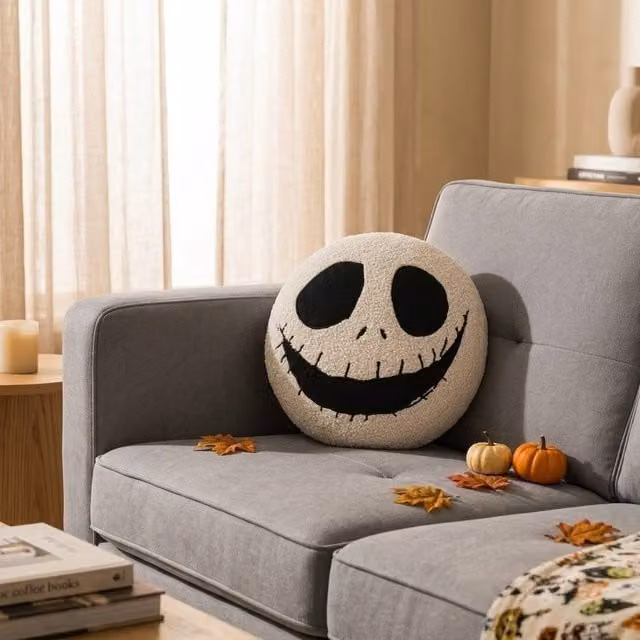 Garden Greatness Jack Skellington Shaped Decorative Multicolour Cushion