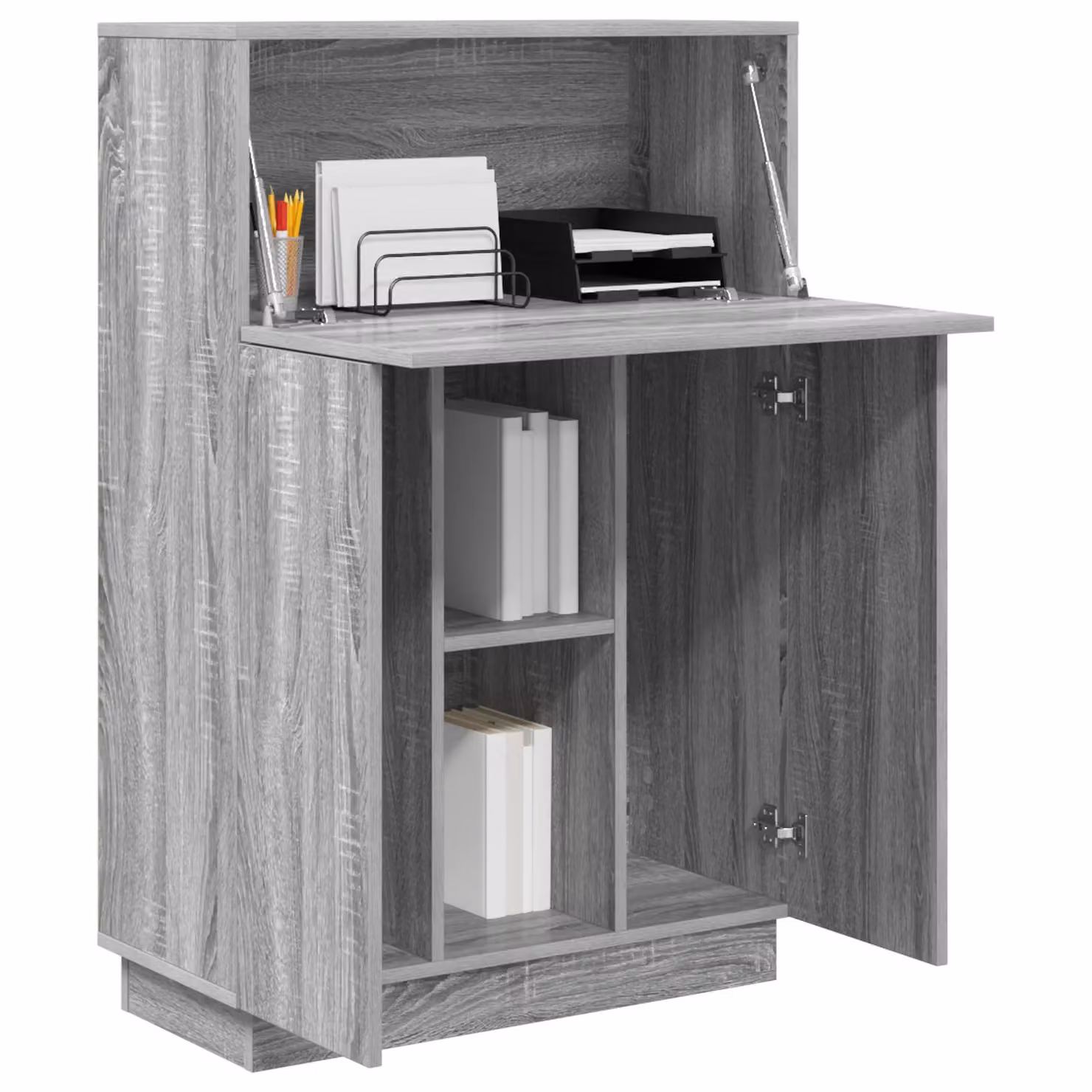 Berkfield Home Grey Sonoma Writing Desk in Engineered Wood – 2