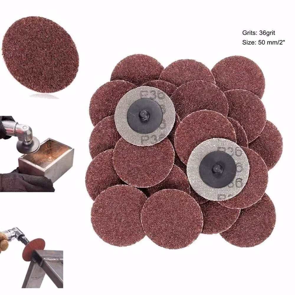 NESTLUNE 50-Piece Type R Roll Lock Quick Change Polishing Discs in Brown, W: 1000 mm, D: 400 mm – 4