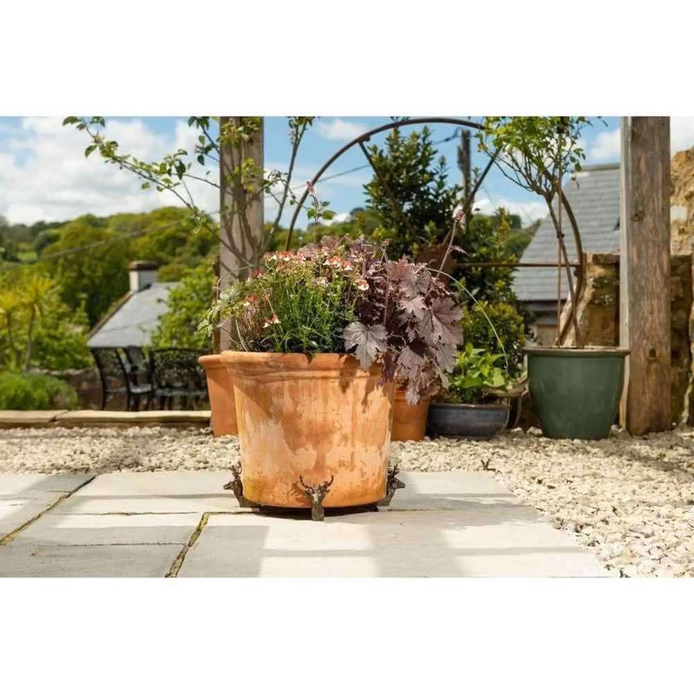 Jardinopia Stag Plant Pot Feet, Set of 3, Bronze, W: 5.5 cm, D: 4.5 cm, H: 7.5 cm – 2