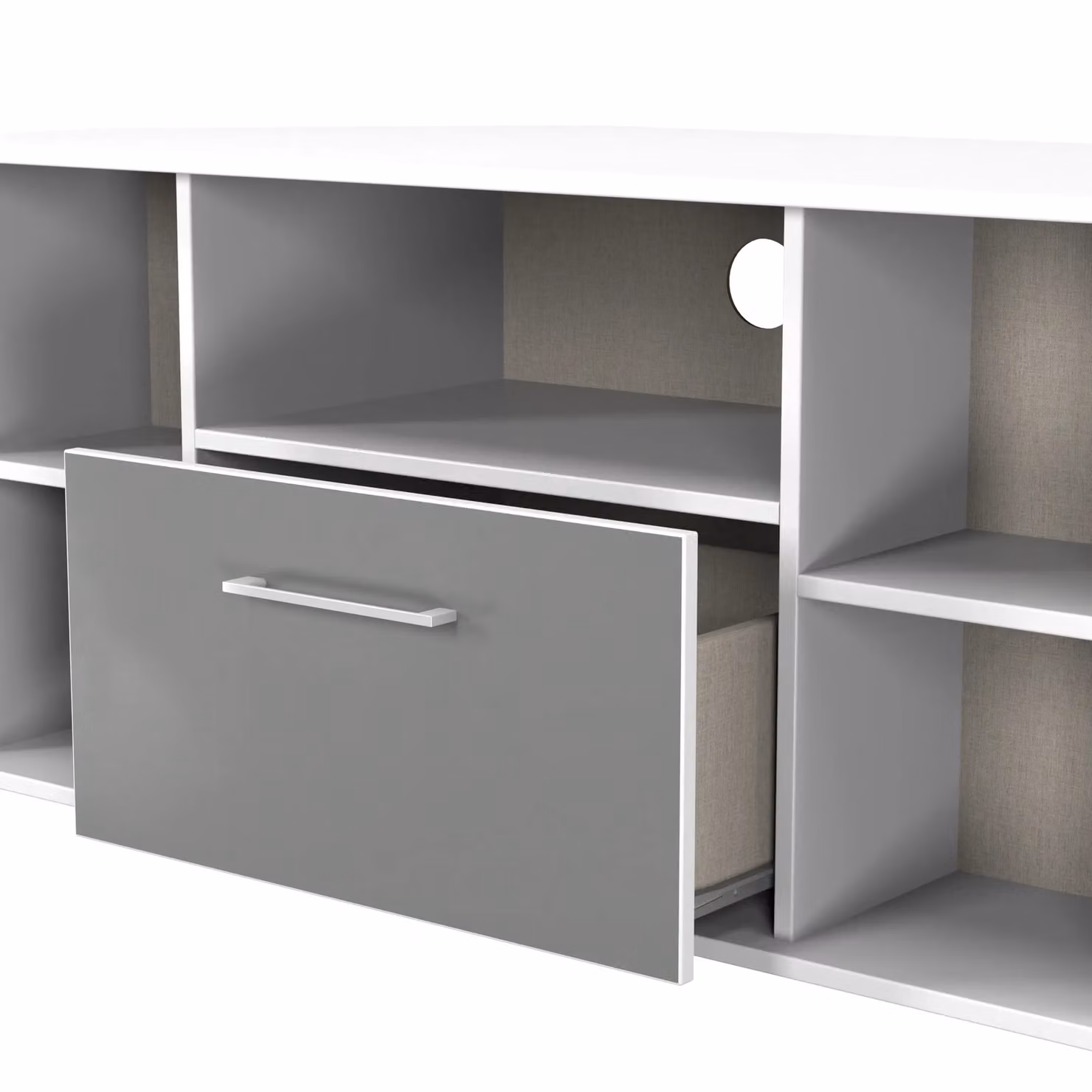 Ready Assembled 2 U Gloucester Corner TV Unit in Mid Grey – 3