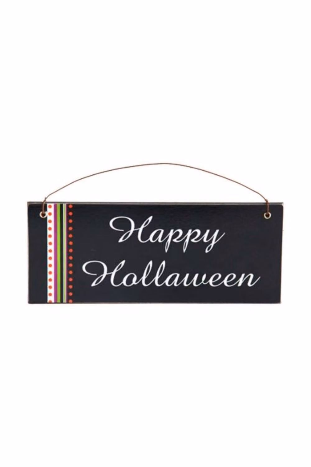 KDMD 2 Pack Halloween MDF Black Wall Plaques with Typography Designs – 2