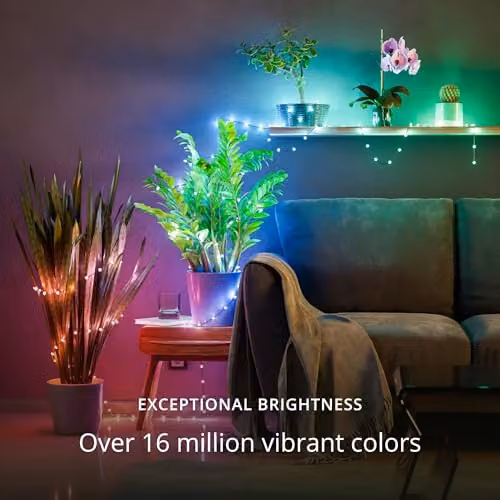 Twinkly Star Christmas LED String Lights with 100 RGB LEDs, Multicolour and Transparent, USB Powered – 2