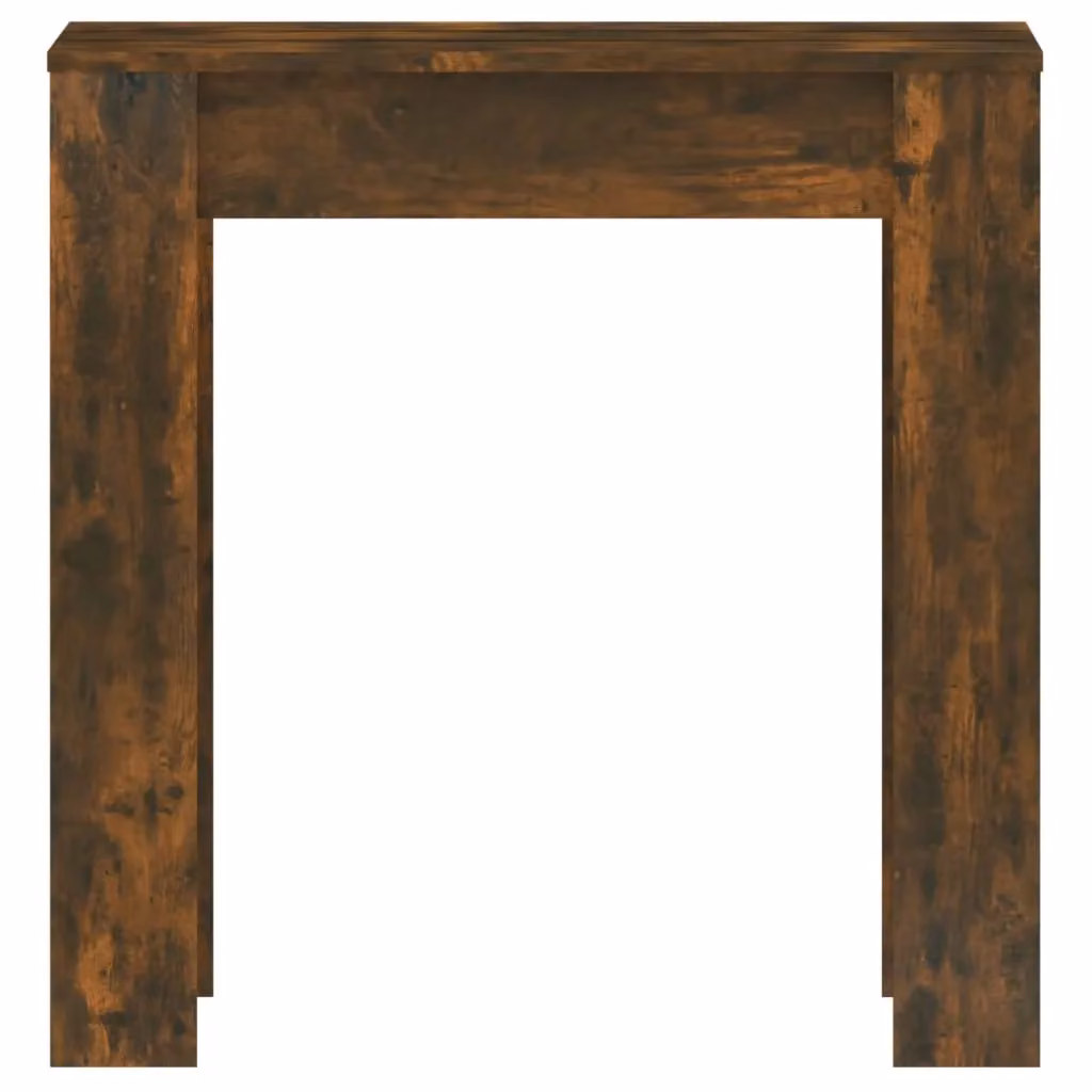 Berkfield Home Rectangular Dining Table in Smoked Oak Brown, W/D/H: 140 x 74.5 x 76 cm – 3