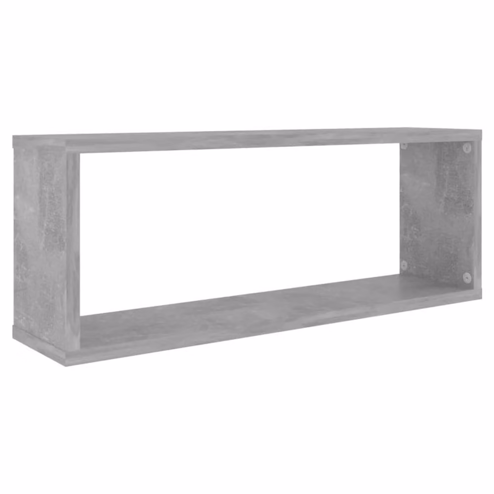 Berkfield Home Wall Cube Shelf, 6 Piece Set in Concrete Grey, W: 60 cm, D: 15 cm, H: 23 cm – 3