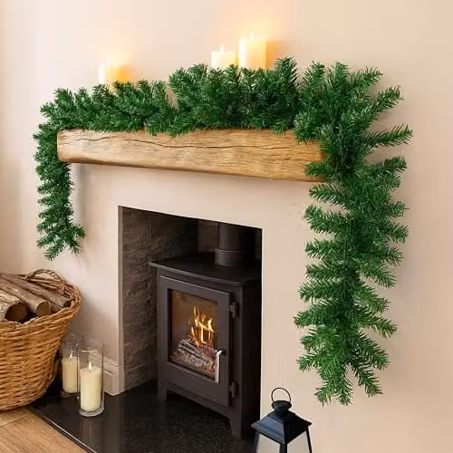 Marco Paul Luxury Traditional Green Christmas Pine Garland