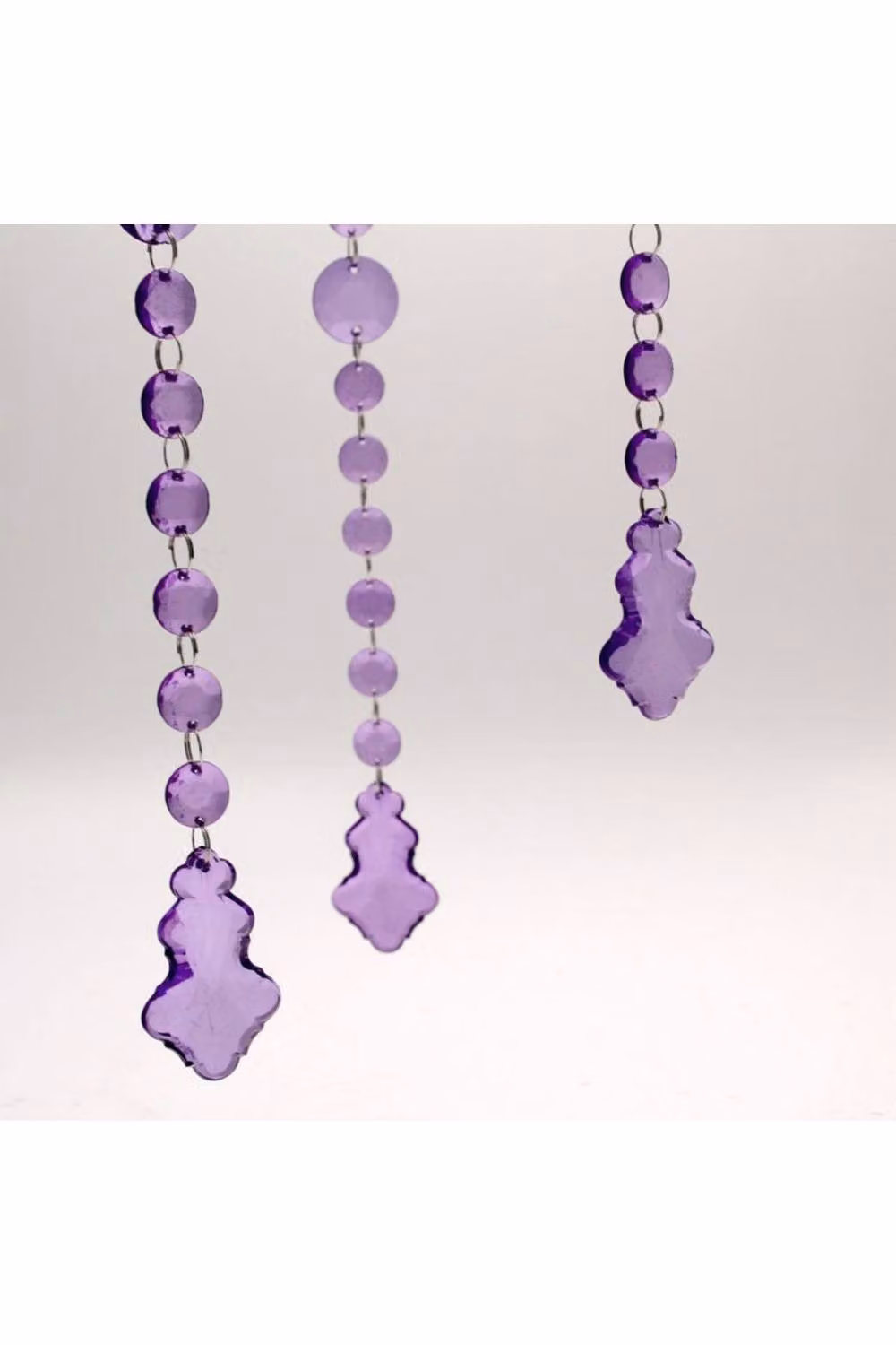 KDMD Purple Leaf Pendant Garland Decorative Hanging Floral Foliage Plastic Leaves – 2