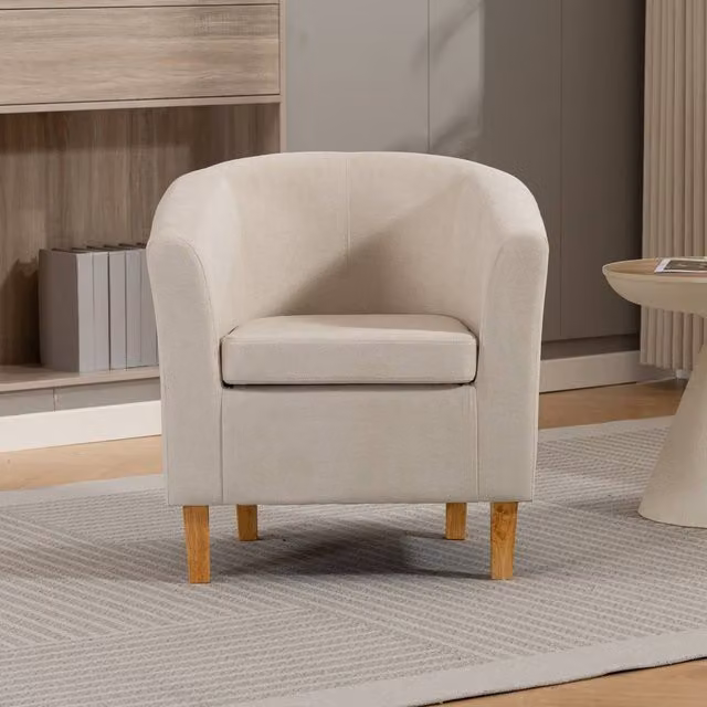 Artemis Home Millie Fabric Accent Chair in Beige