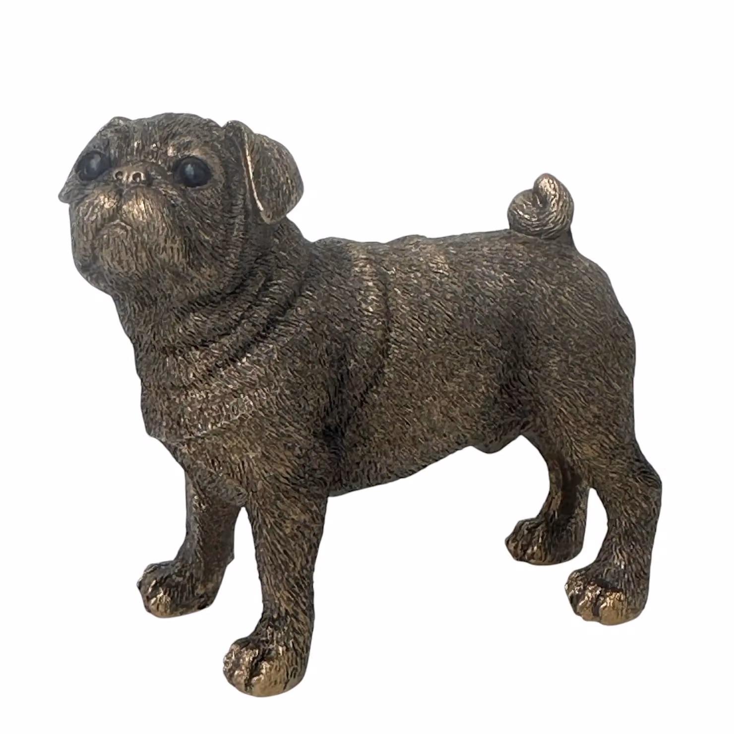 Leonardo Reflections Bronzed Animal Crackers Pug Dog Metal Tabletop Figurine in Bronze and Gold – 2