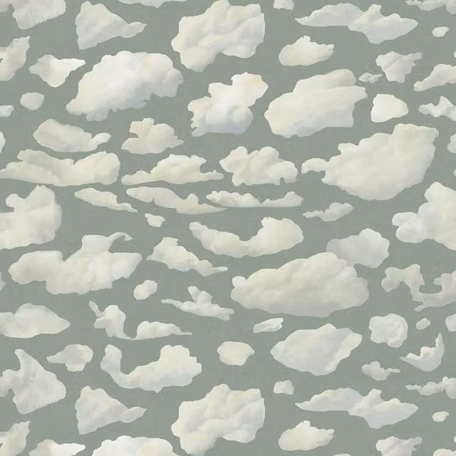 House of Hackney Stratus Abstract Wallpaper in Green, Roll (W: 54 cm, H: 180 cm)