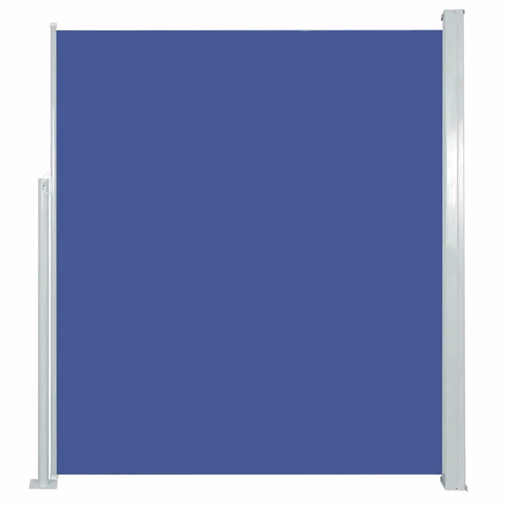 Berkfield Home Blue Retractable Side Awning for Patio and Garden, W/H: 120 x 500 cm – 2