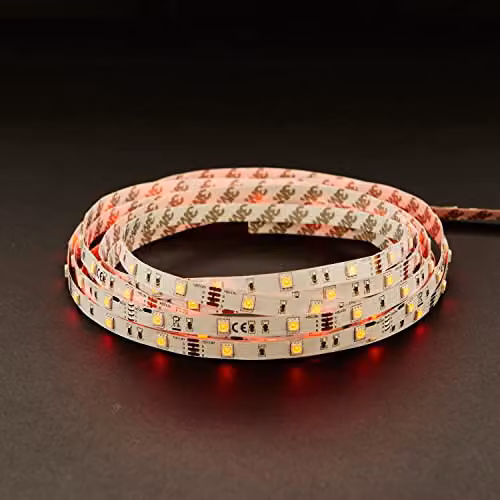 Loops 5m RGB LED Strip Light Kit with 24W Power Supply and Remote Control in Multicolour and White – 2