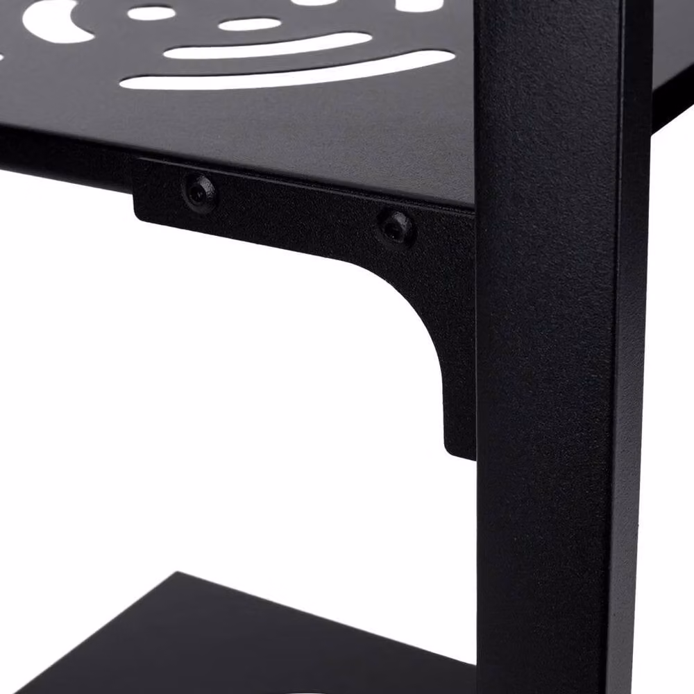 PAWNORA 3-Tier Metal Kitchen Pan and Saucepan Rack, Black, W: 43.0 cm, D: 23.0 cm – 4