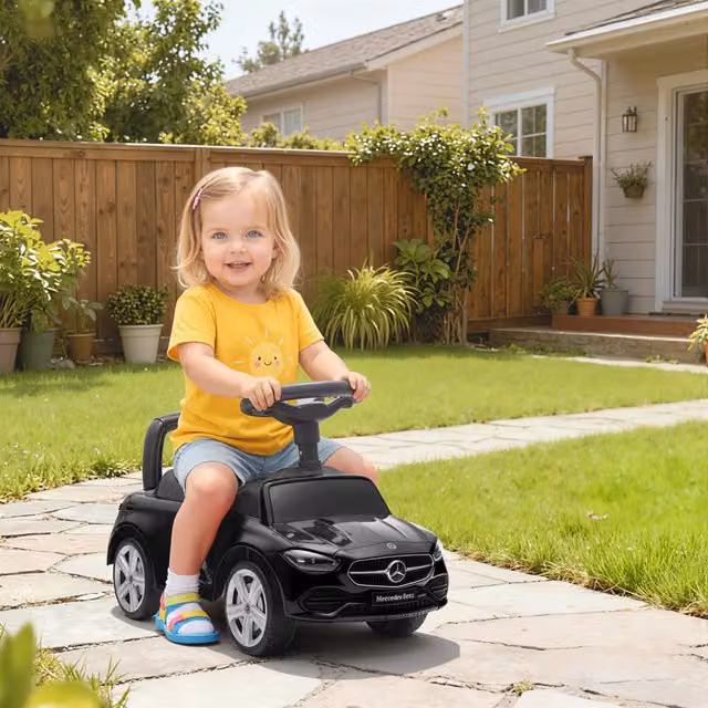 AIYAPLAY Mercedes Benz Ride On Car for 18-36 Months, Black