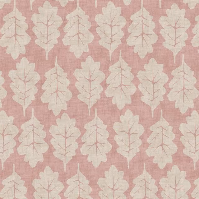 iLiv Oak Leaf Fabric Rose in Pink