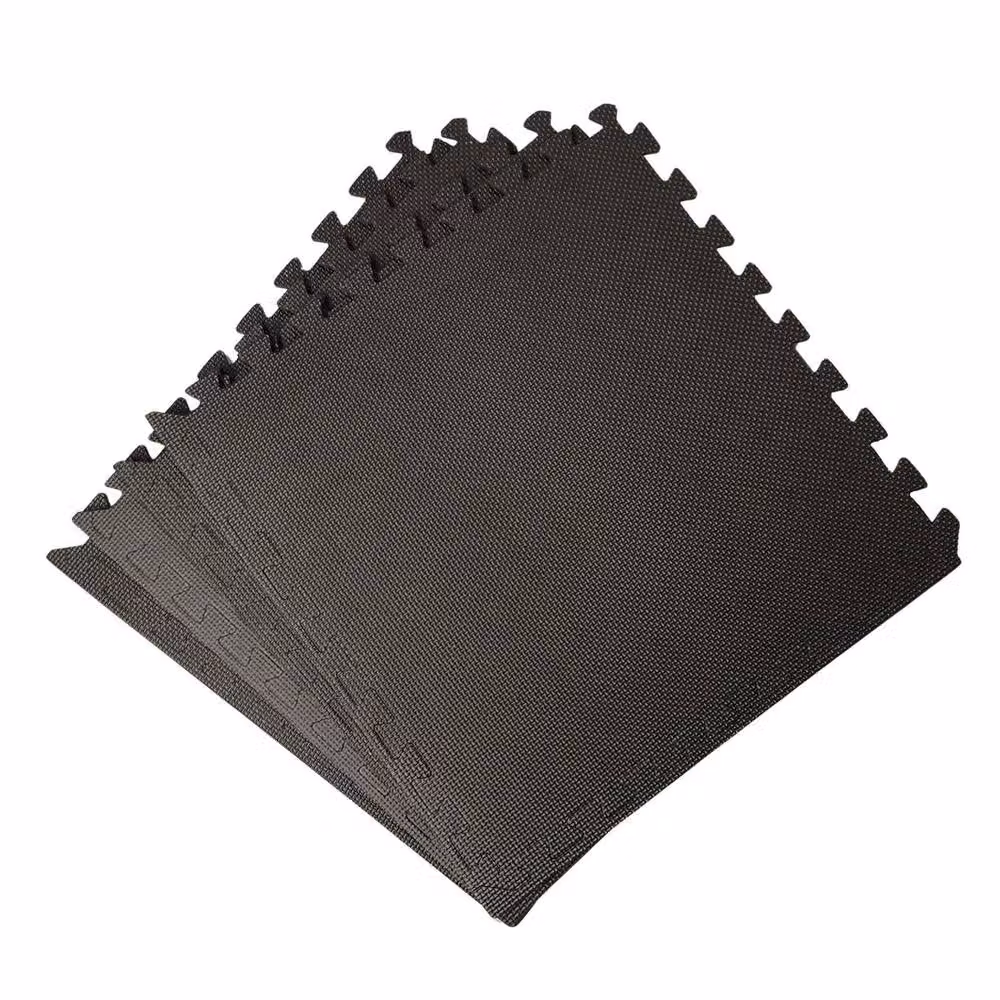 NESTLUNE 32-Piece Grey EVA Foam Gym Floor Mats, W/D: 60 x 60 cm Each – 2