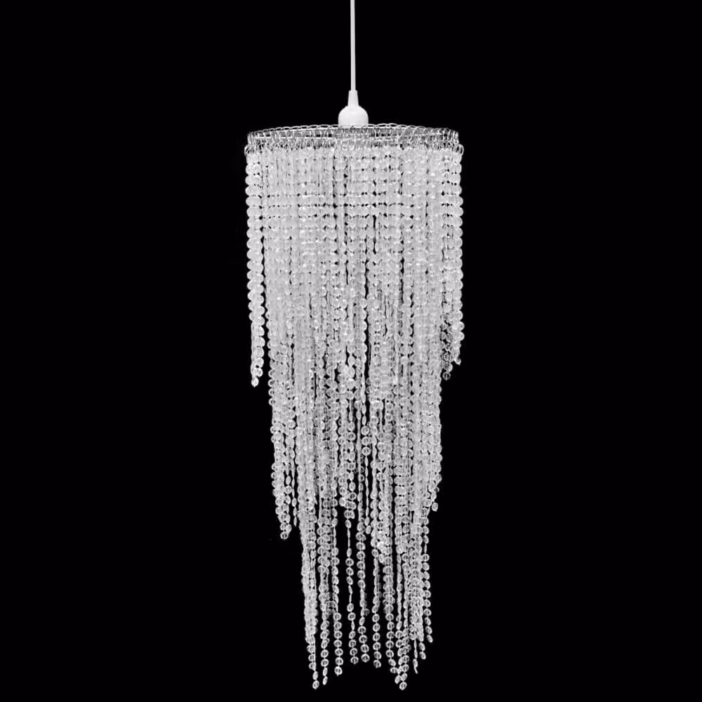 Berkfield Home Transparent Pendant Chandelier, W/D/H: 26 x 26 x 70 cm – 2