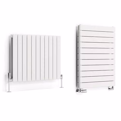 Terma White Steel Double Panel Wall Radiator W: 81.0 cm, H: 60.0 cm – 1