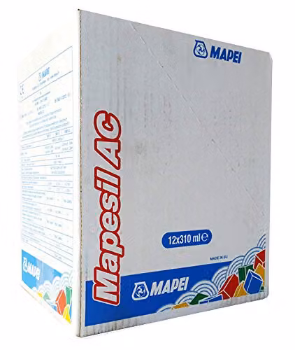 Mapei Mapesil AC Mould Resistant Silicone Sealant in White Sand (Pack of 12)