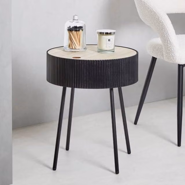 EONLION Black Lift Top Coffee Table with Hidden Storage – 1