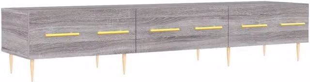 Berkfield Home Grey Sonoma TV Cabinet in Engineered Wood W/D/H: 150 x 36 x 30 cm