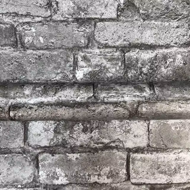 Fine Décor Rustic Brick Effect Wallpaper in Charcoal Grey and Anthracite – 1