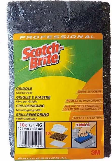 Scotch-Brite Professional Griddle Pads, 10 Pack, Multicolour – 1