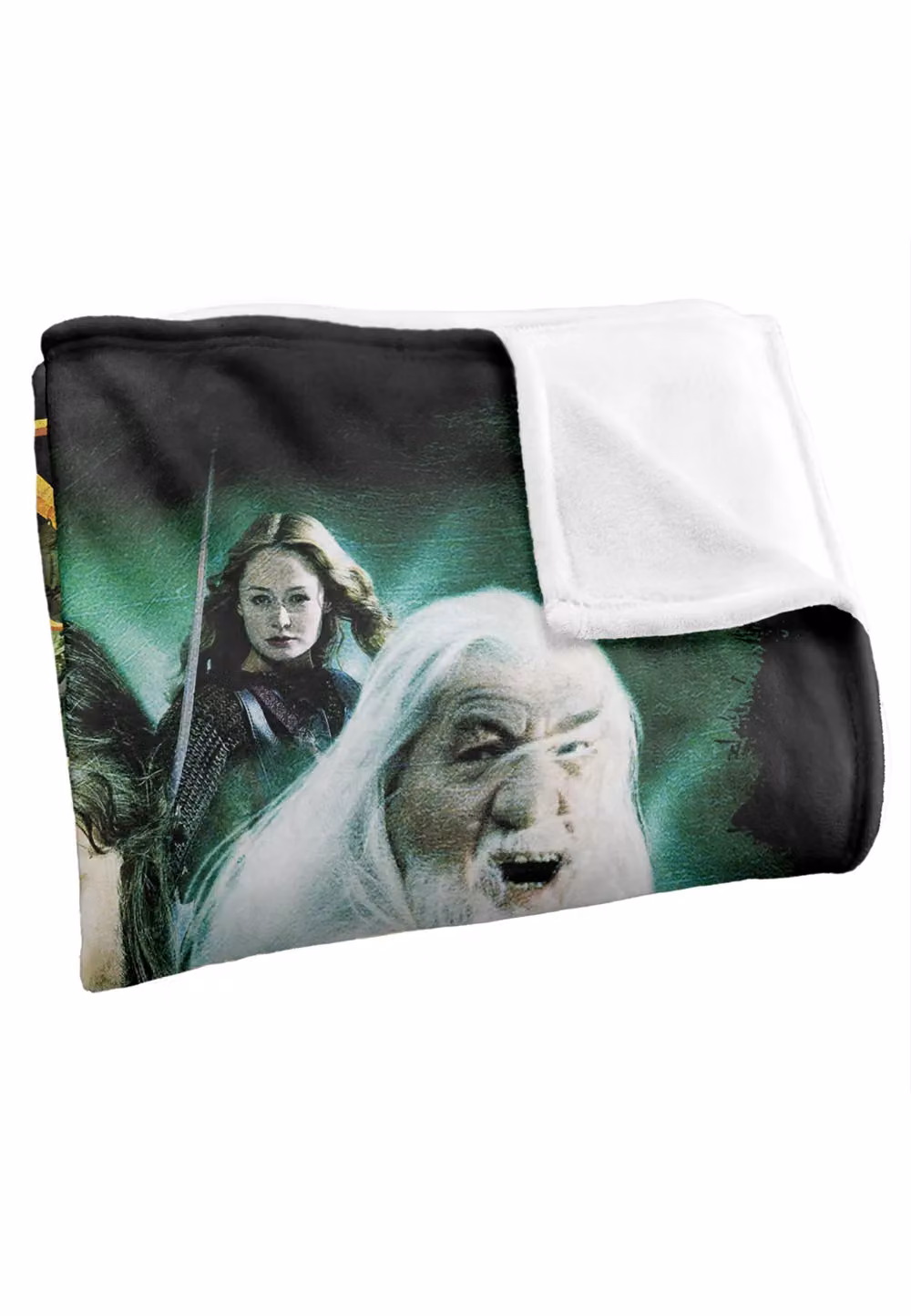 Warner Brothers Lord Of The Rings Silky Touch Super Soft Fluffy Throw Blanket, White and Multicolour, W/D/H: 152 x 127 cm – 3