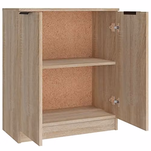 vidaXL Set of 3 Sonoma Oak Sideboards and Storage Cabinets in Engineered Wood – 4