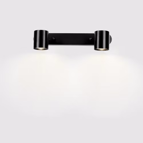 Netlighting FORLIGHT Keeper Double Twin Adjustable GU10 Spotlight, Black – 2