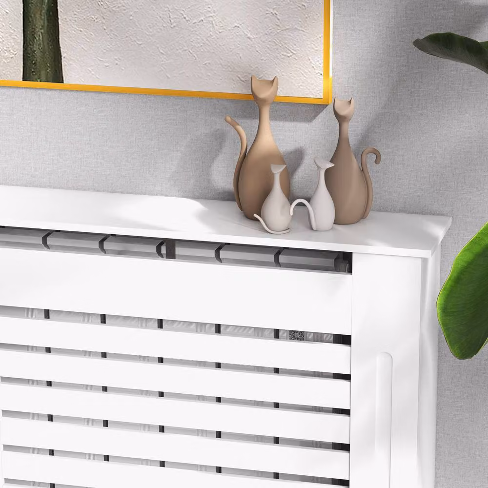 STILVORA White Radiator Cover with Shelf – 5