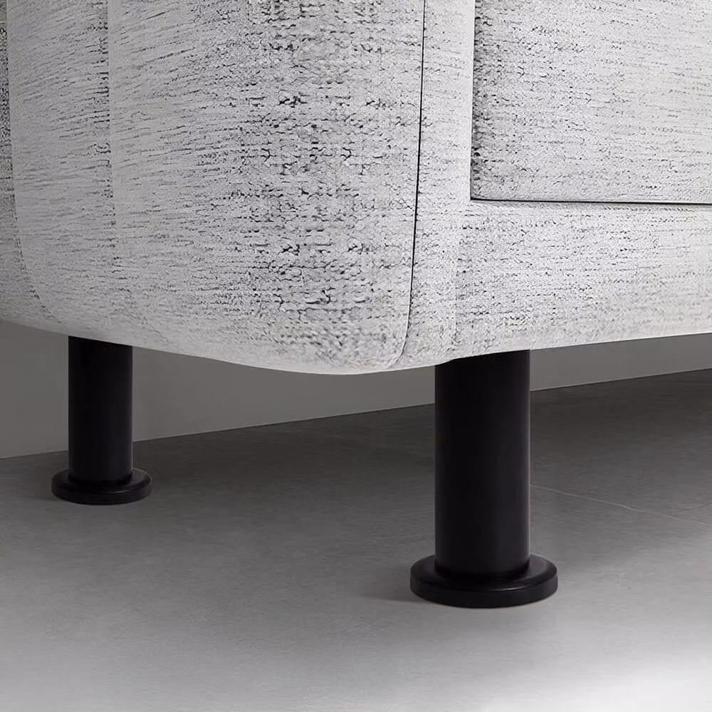 PAWNORA Set of 4 Adjustable Brushed Black Steel Table Legs – 4